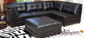 Emily Top Grain Leather Modular Sectional