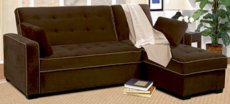 Jacqueline Sofa Chaise Convertible Bed