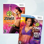 Zumba Fitness Wii OR XBOX 360 Video Game Bundle
