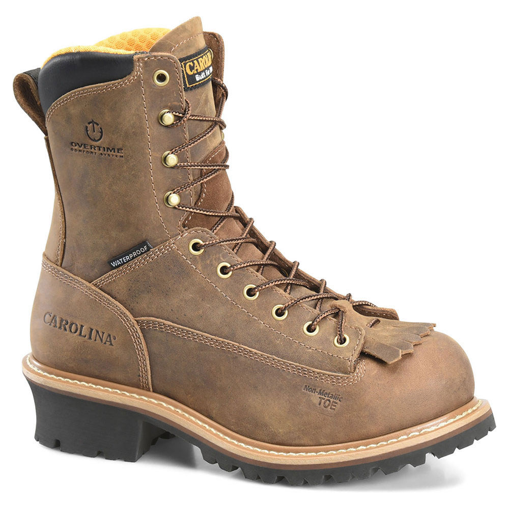 Carolina Poplar Lace-to-Toe Composite Toe Men's Brown Boot 11 D