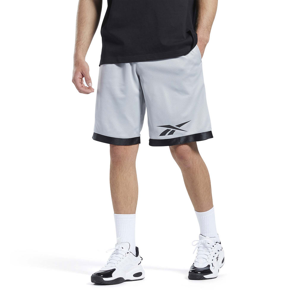 Reebok Men's Basketball Short Grey Shorts L