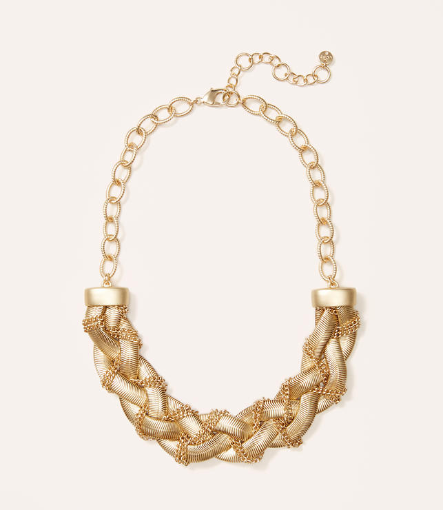 Primary Image of Metallic Braided Necklace