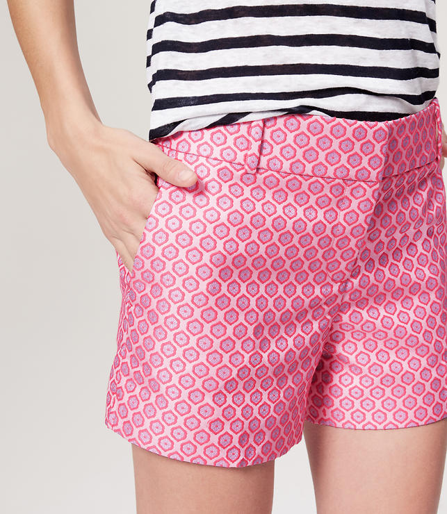 Thumbnail Image of Color Swatch 5767 Image of Floral Jacquard Riviera Shorts with 4" Inseam