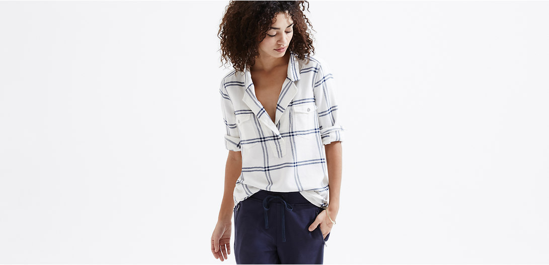 Primary Image of Lou & Grey Plaid Palette Shirt