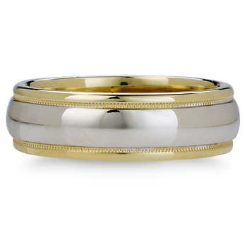 7mm Comfort Fit Wedding Ring 18kt Twotone Gold