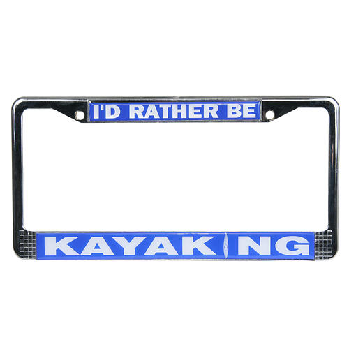 Kayaking License Plate Frame