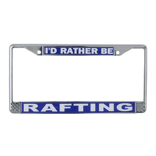 Rafting License Plate Frame