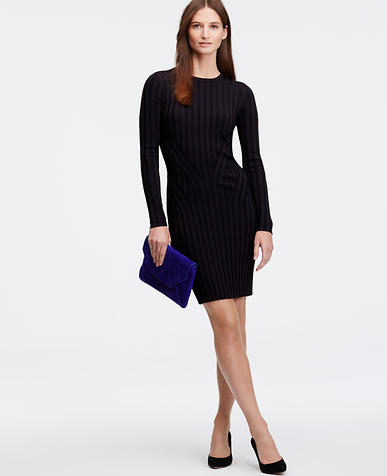 Image of Ribbed Sweater Dress