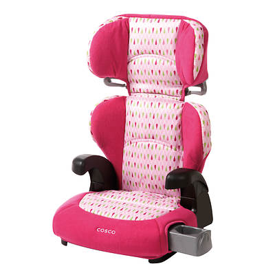 Cosco Pronto Belt-Positioning Booster Car Seat - Pink\/Teardrop