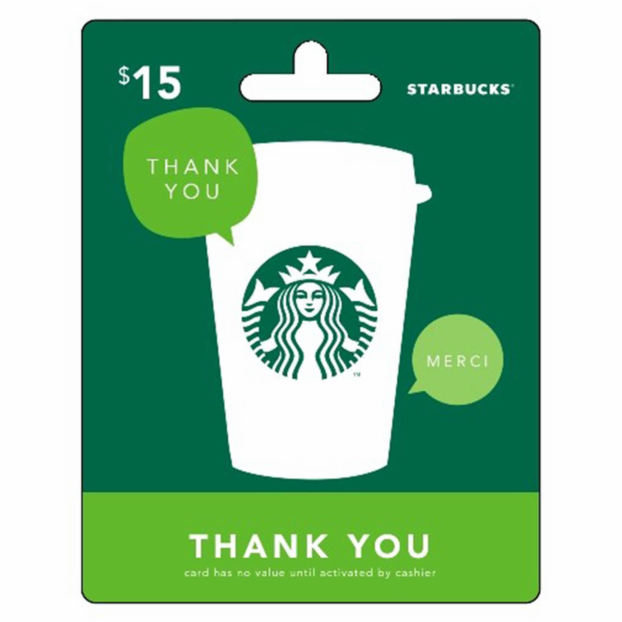 15 Starbucks Gift Card Thank You BJ's Wholesale Club