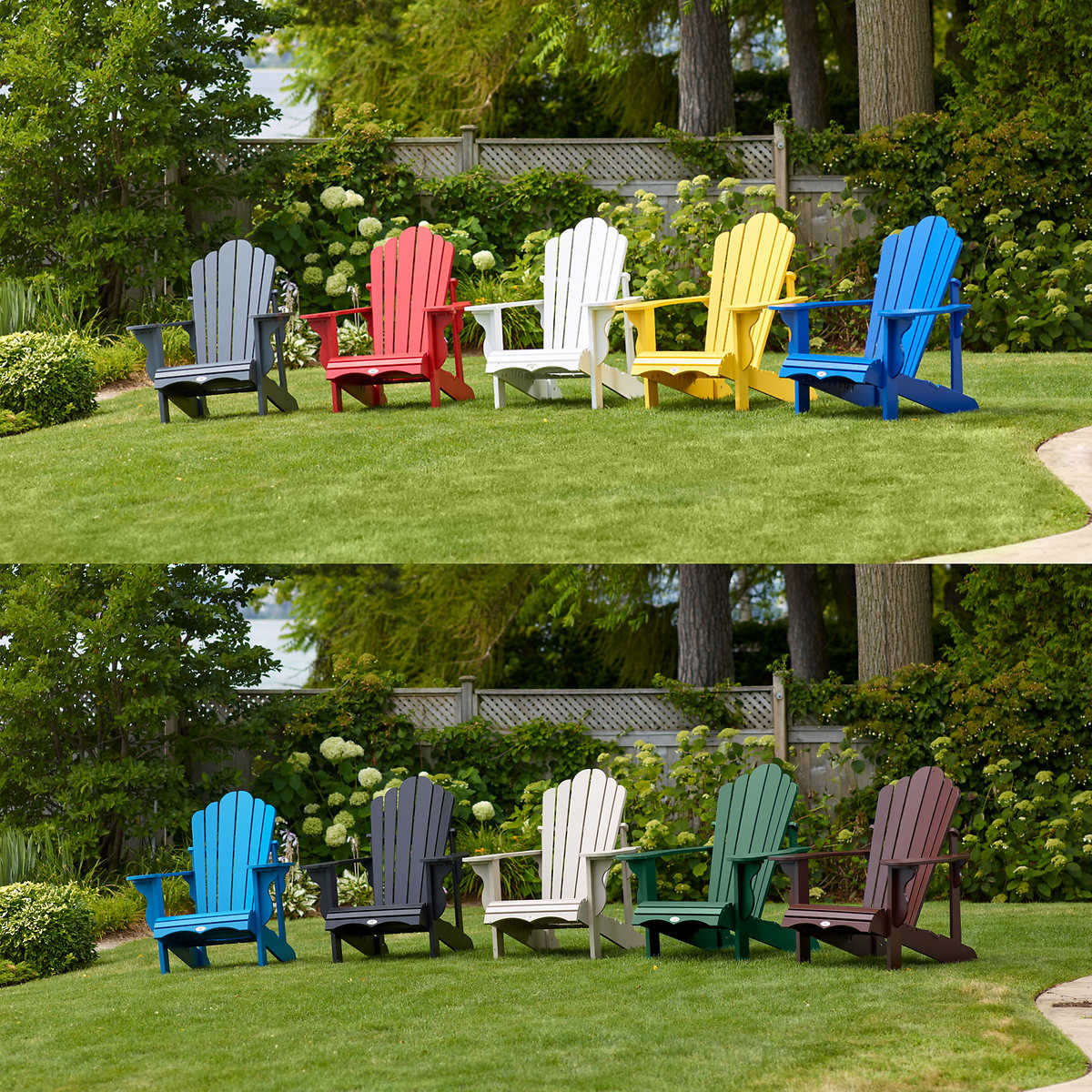 costco plastic resin muskoka chairs - 9 - all colours