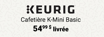 Keurig. Cafetière K-Mini Basic. 54,99 $ livrée. Magasinez maintenant.