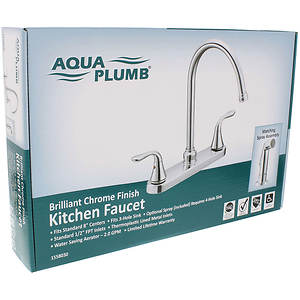 Aqua Plumb Two Handle Gooseneck Kitchen Faucet Stoneberry