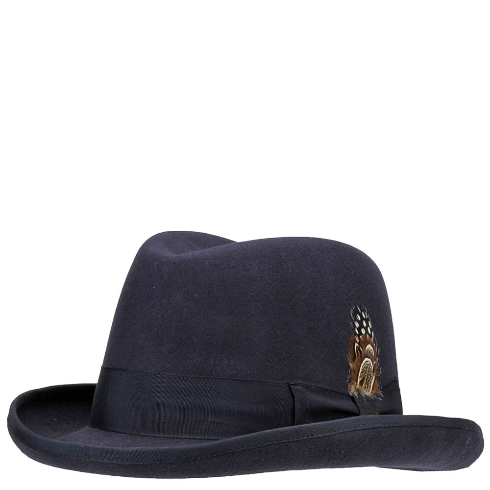 Men’s Vintage Clothing | Retro Clothing for Men Stacy Adams Mens Wool Felt Hat Blue Navy Hats XL $68.95 AT vintagedancer.com
