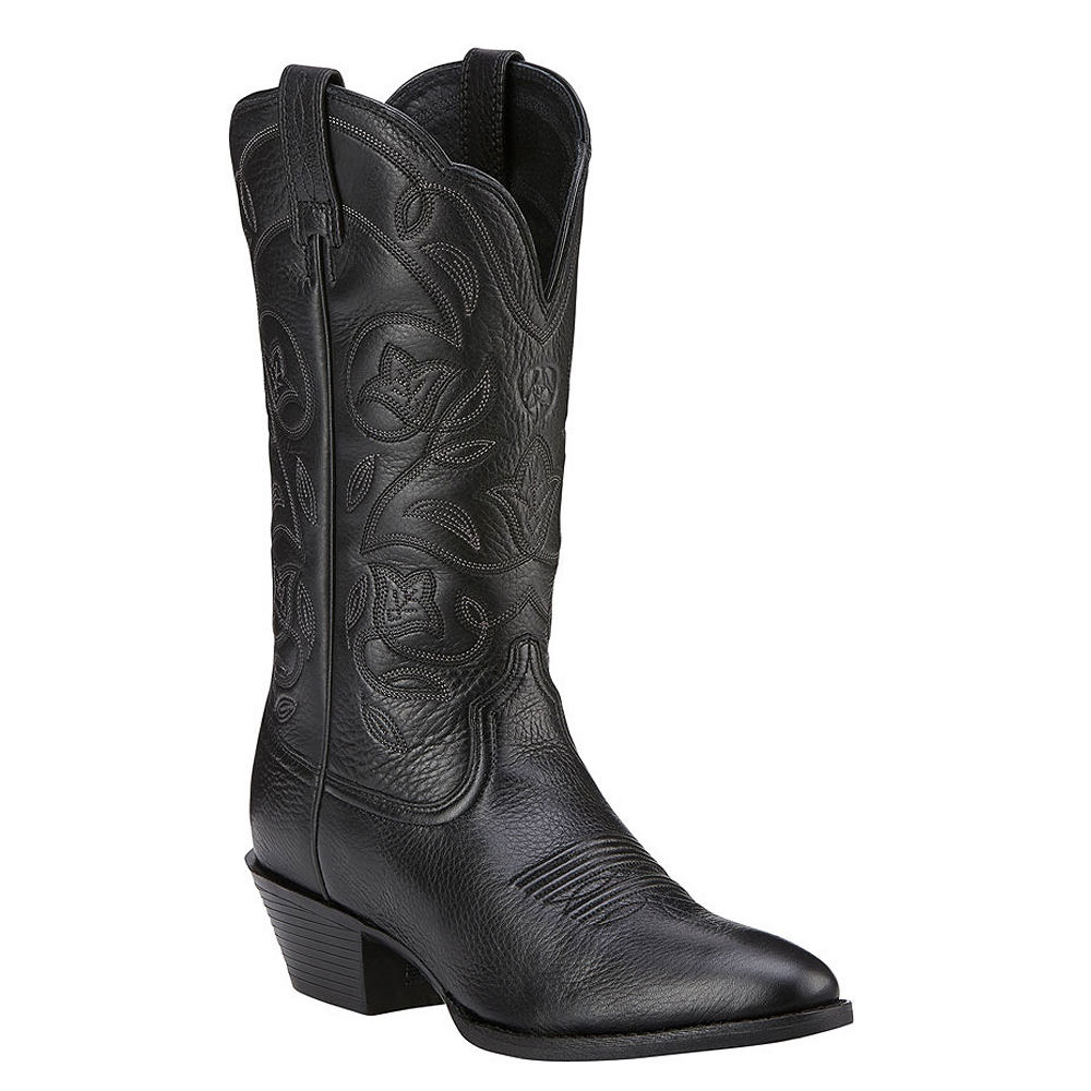 Ariat Heritage Western R-Toe Women's Black Boot 6.5 B -  751702459305