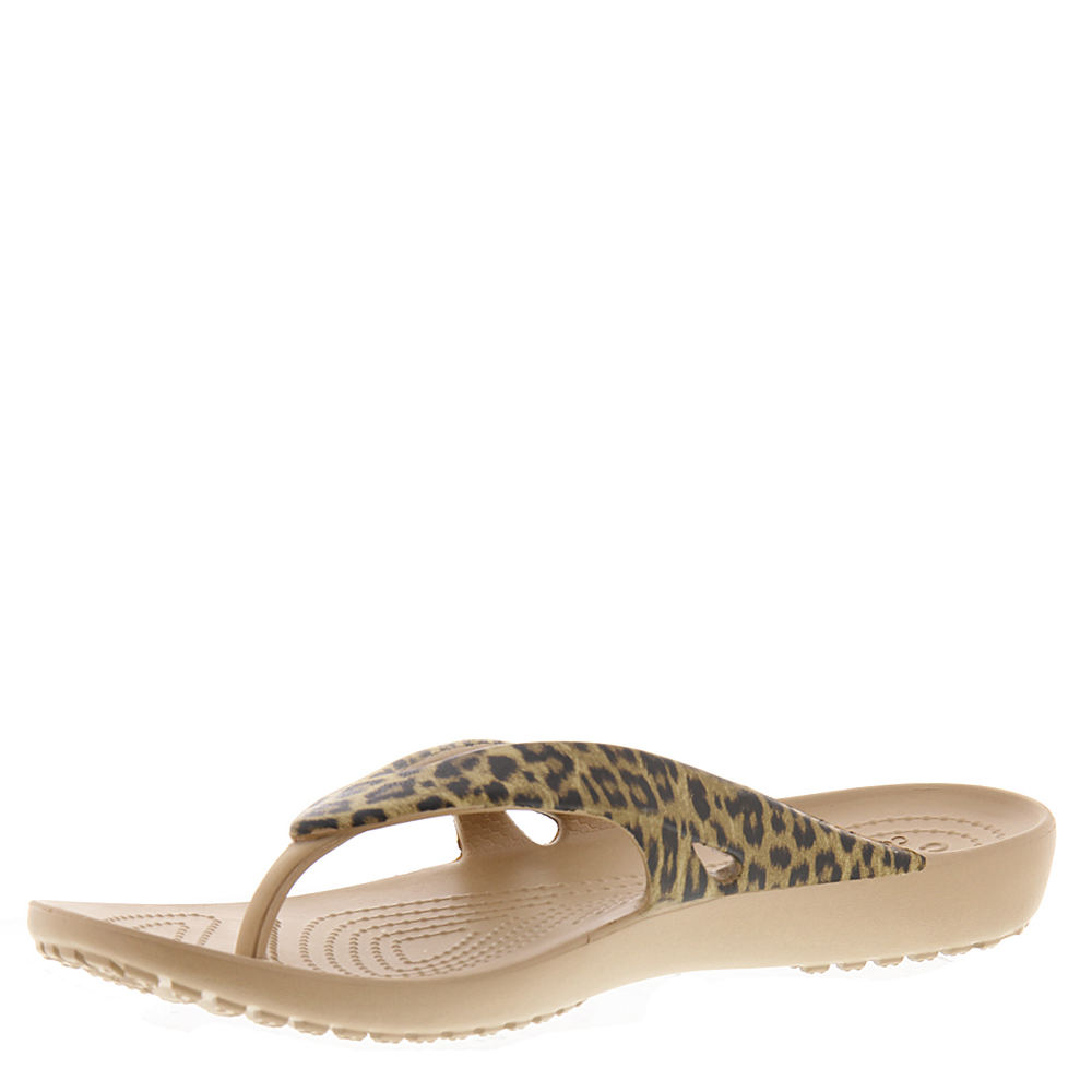 Crocs Kadee II Leopard Print Flip Women's Sandal