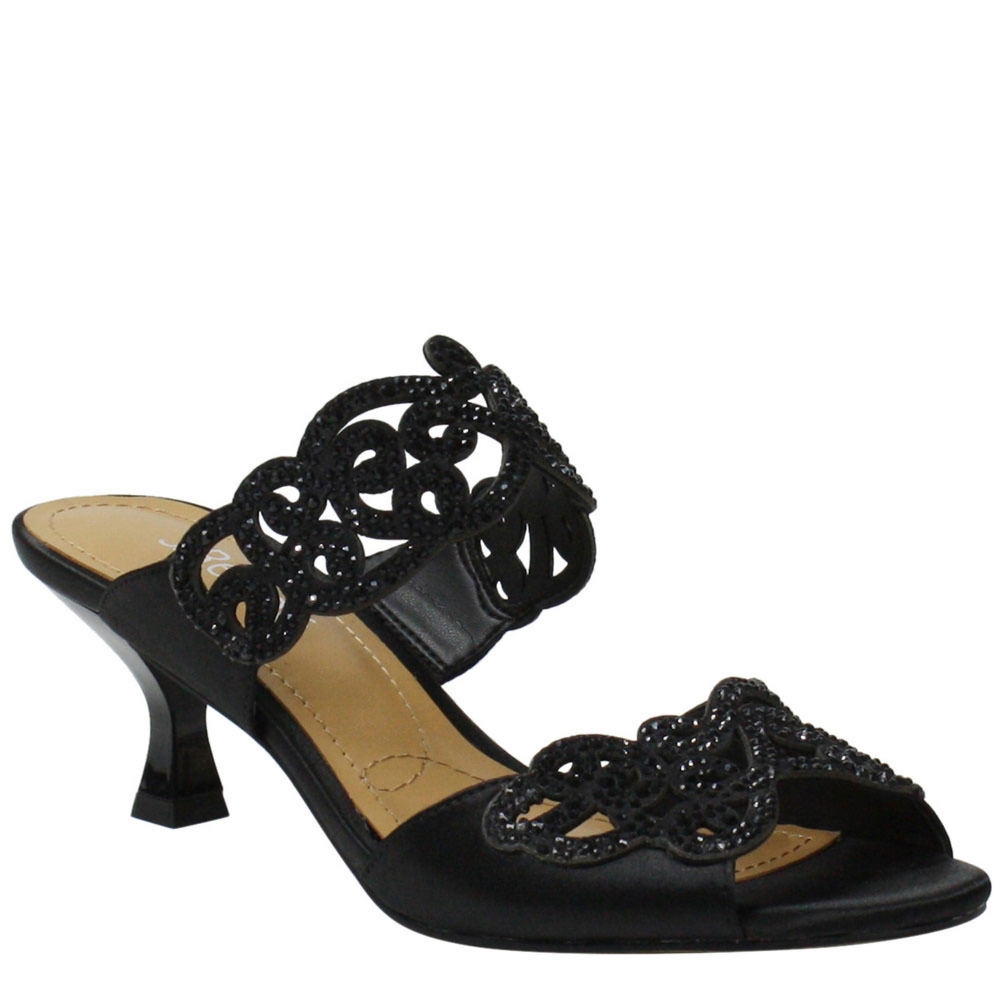 J. Renee Francie Women's Black Sandal 7.5 N -  797713847281