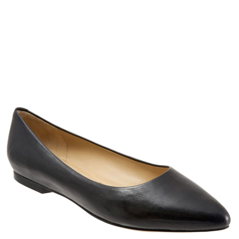 Regency Shoes | Jane Austen Shoes | Bridgerton Shoes Trotters Estee Womens Black Slip On 6.5 M $114.95 AT vintagedancer.com