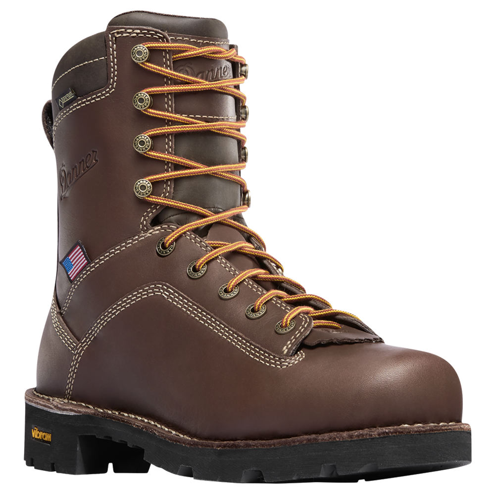 Danner Men's Quarry USA Alloy Toe Work Boot - Brown 9.5 -  17307-9.5EE