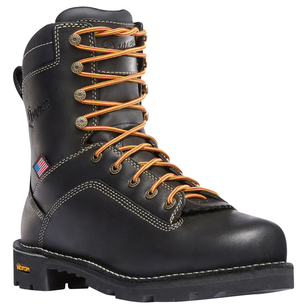 Danner Quarry USA 8" AT Men's Black Boot 9.5 D -  098397834964