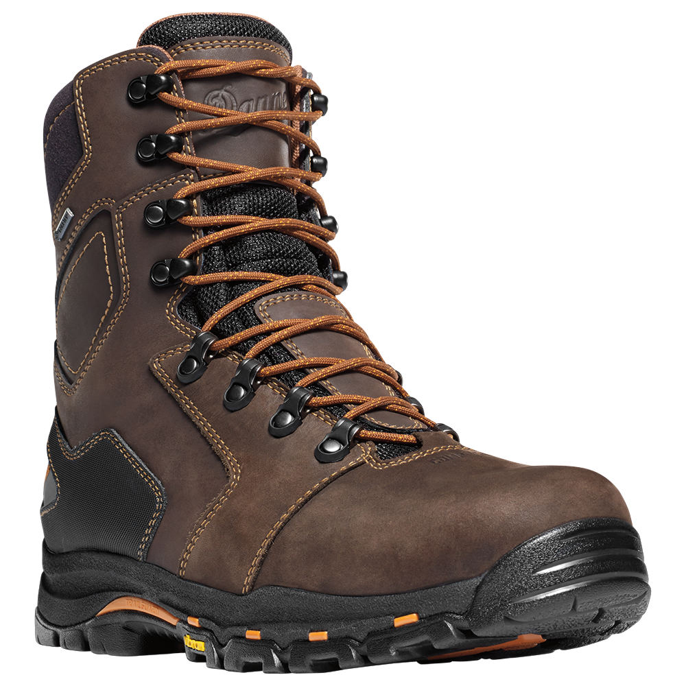 Danner Men's Vicious High Safety GORE-TEX Steel Toe Work Boots - Brown/Orange 8.5 -  13868-8.5EE