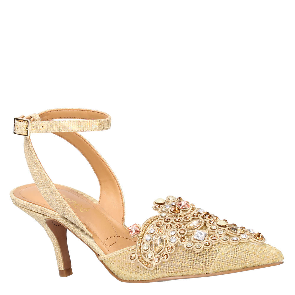 J. Renee Desdemona Women's Gold Sandal 7.5 M -  716992902436