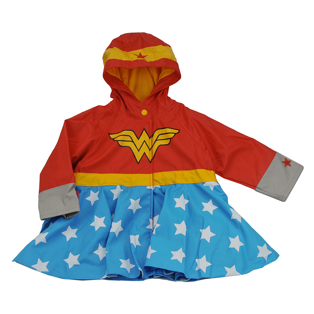 Western Chief Girls' Wonder Woman Rain Coat Red Coats 4T -  606725363682