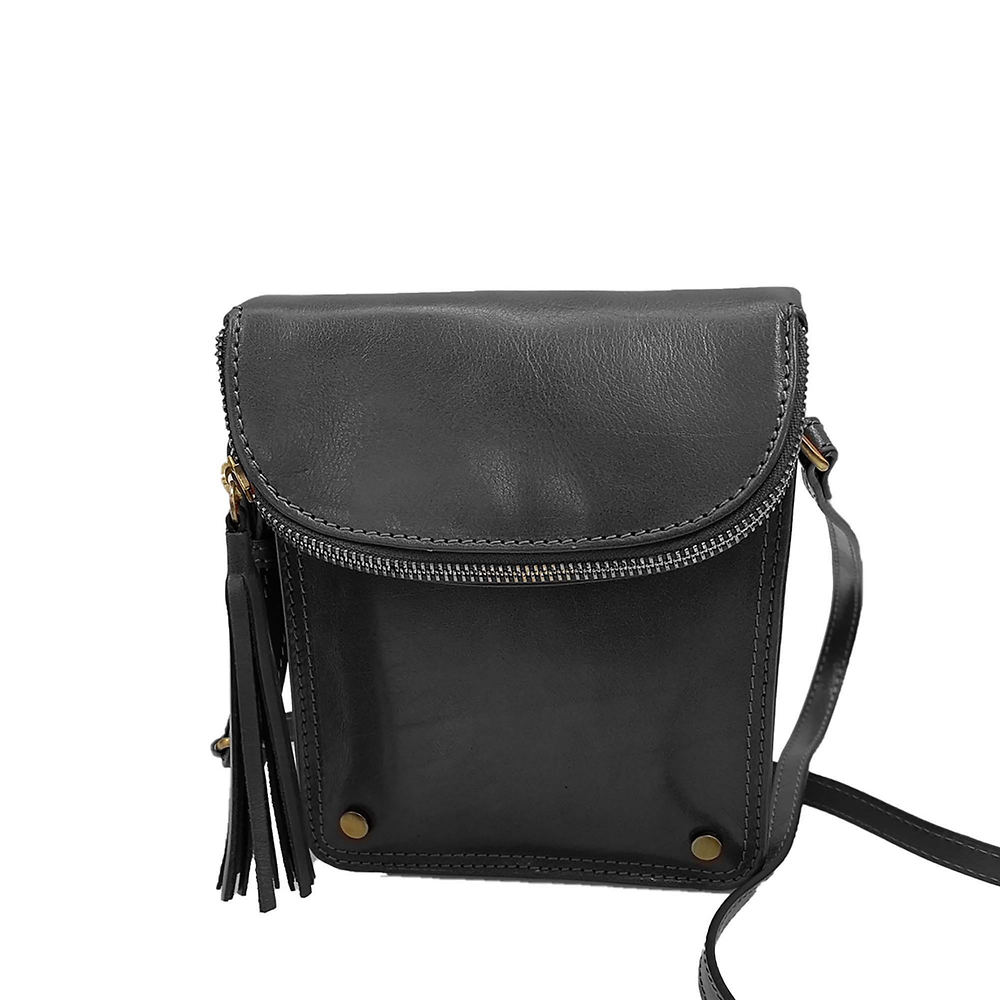 Hadaki Mobile Leather Crossbody Black Bags No Size -  088161013961
