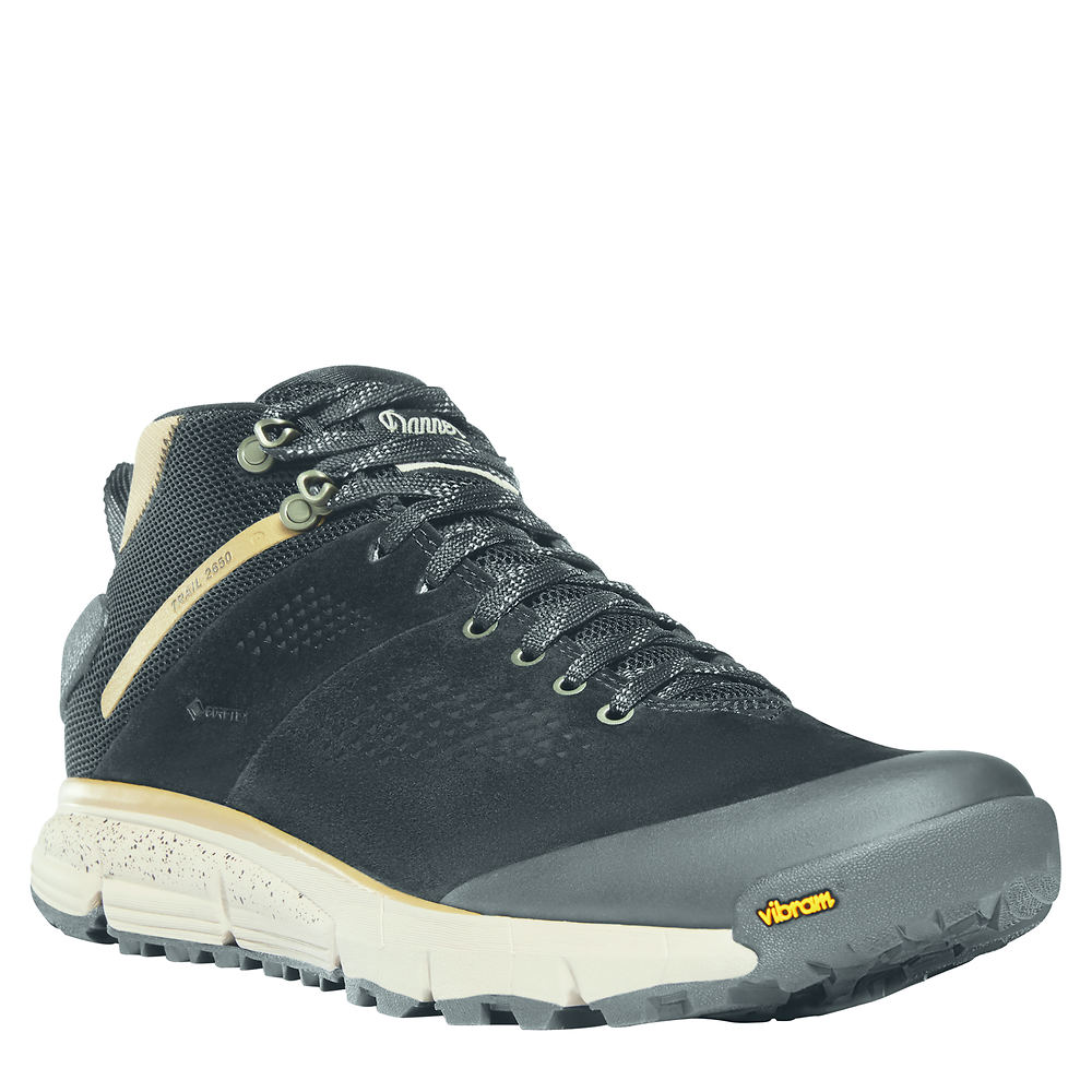 Danner Men's Trail 2650 GTX Waterproof Mid Hiking Boots - Black/Khaki 9.5 -  61248-9.5D