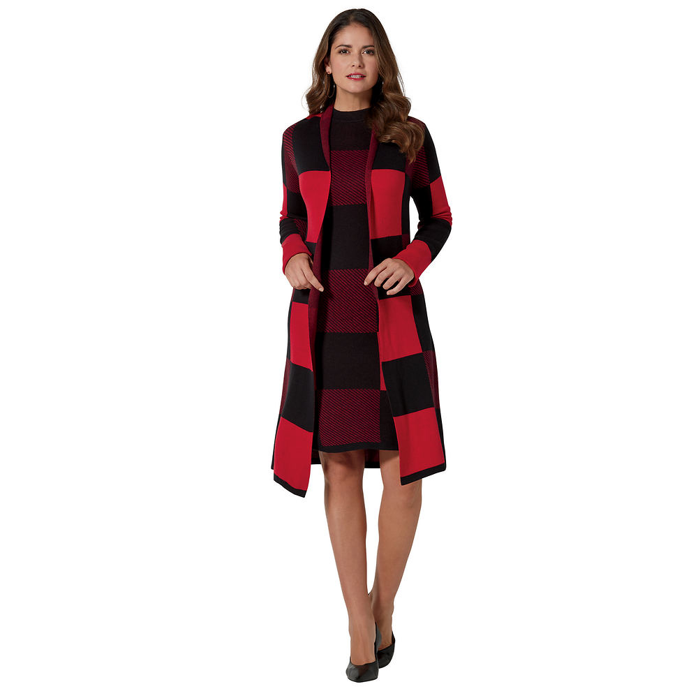 Masseys Sweater Dress & Jacket Set Multi Sets XL -  190061379235