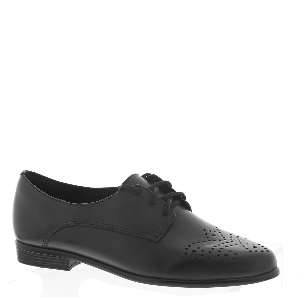 Rockabilly Shoes- Heels, Pumps, Boots, Flats Trotters Livvy Womens Black Oxford 10 N $114.95 AT vintagedancer.com