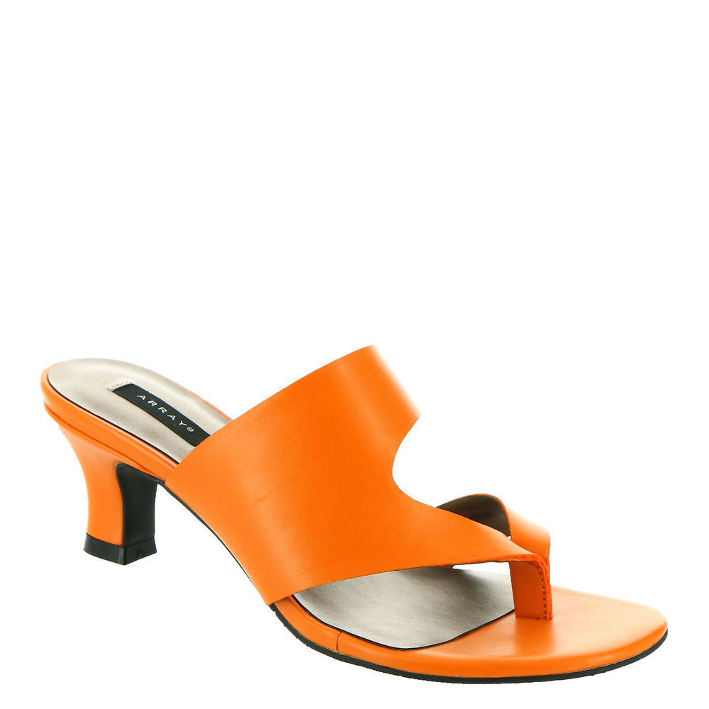Vintage Sandal History: Retro 1920s to 1970s Sandals ARRAY Arden Womens Orange Sandal 6 W $69.95 AT vintagedancer.com