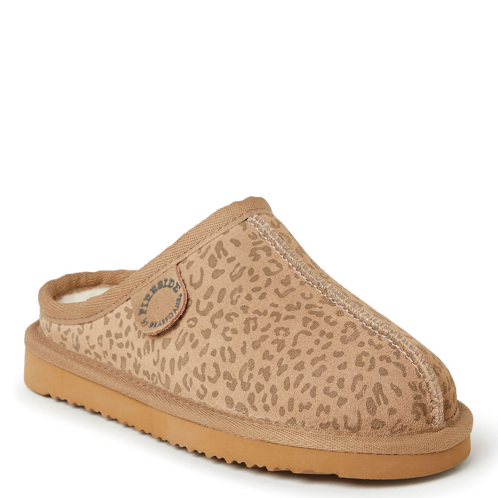 Fireside By Dearfoams Dempsey Genuine Shearling Clog Kids Toddler-Youth Multi Slipper 5 Youth M -  091217346302