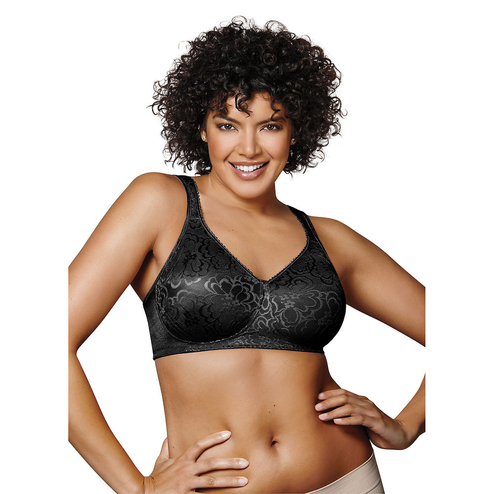 Playtex 18 Hour Ultimate Lift & Support Wirefree Bra Black Bras 38-G -  617914367930