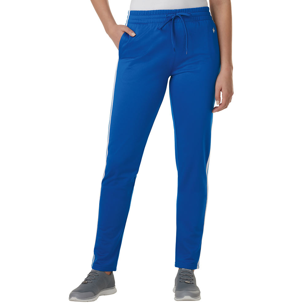 Vevo Active Women's Striped Track Pant Blue Pants XL-Regular -  190061445435