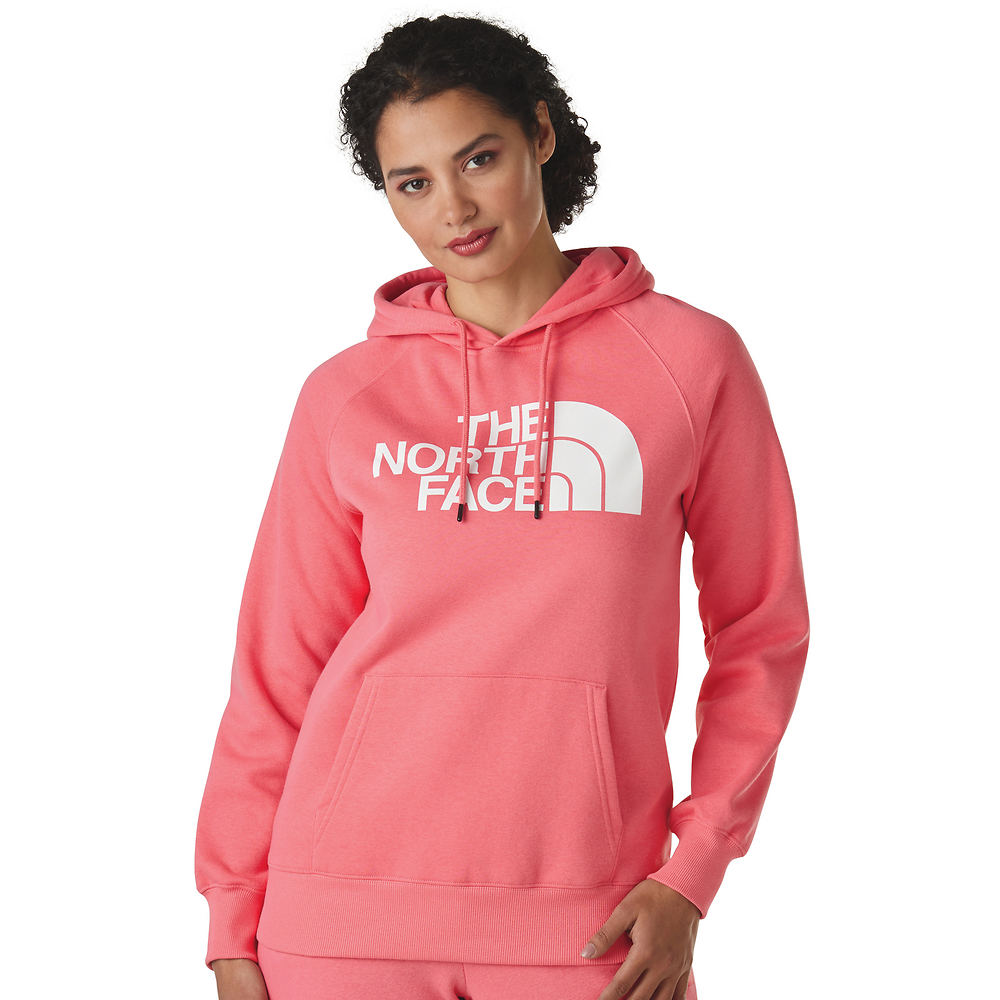 The North Face Women's Half Dome Pullover Fleece Hoodie Pink Jackets 2X -  196249681664