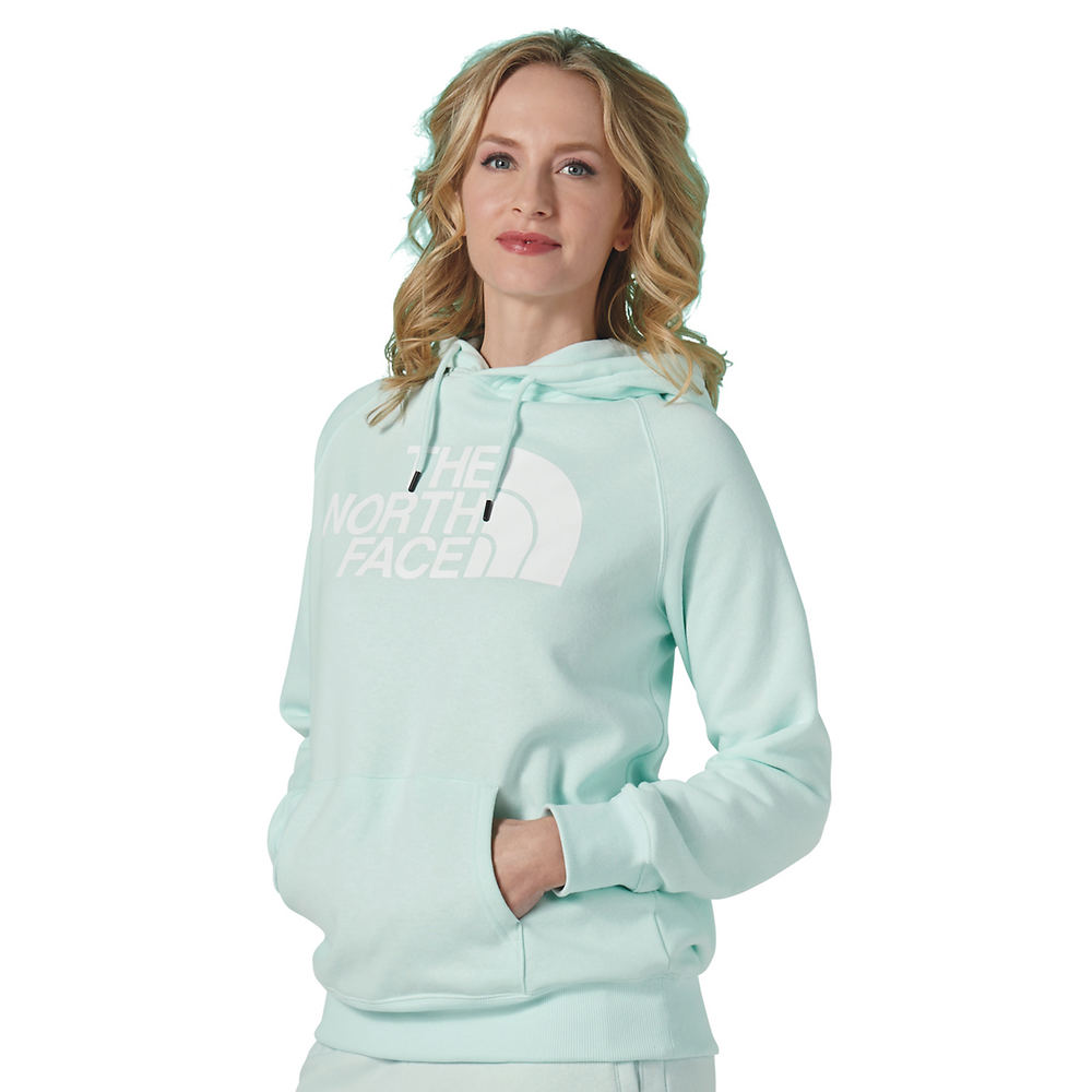 The North Face Women's Half Dome Pullover Fleece Hoodie Blue Jackets 3X -  196249681558