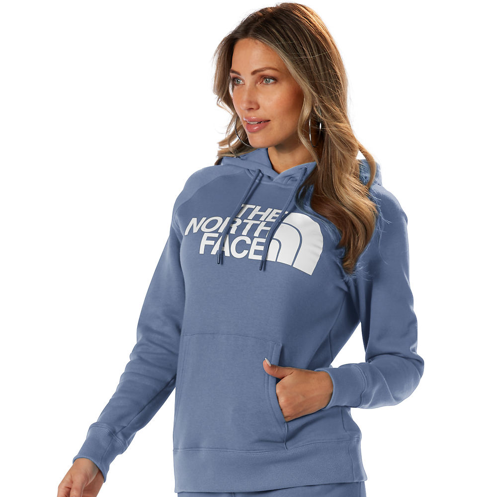 The North Face Women's Half Dome Pullover Fleece Hoodie Blue Jackets 3X -  196248329857