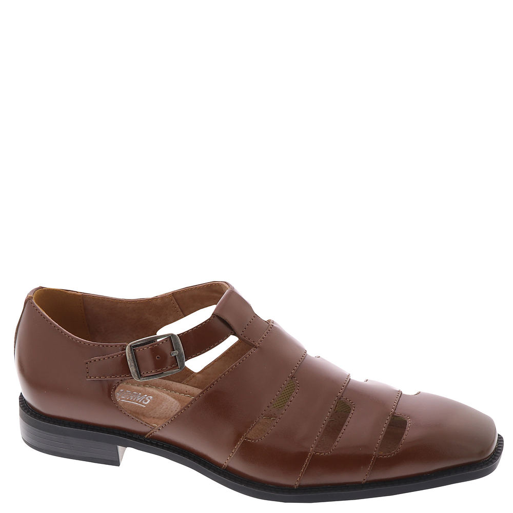 1920s Style Mens Shoes | Peaky Blinders Boots Stacy Adams Calderon Mens Brown Sandal 8.5 M $74.95 AT vintagedancer.com