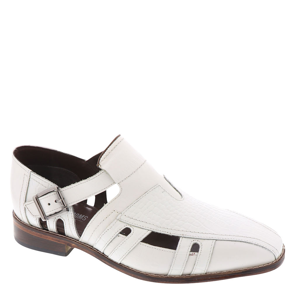 Men’s Vintage Style Sandals Stacy Adams Calvino Mens White Sandal 13 M $89.95 AT vintagedancer.com