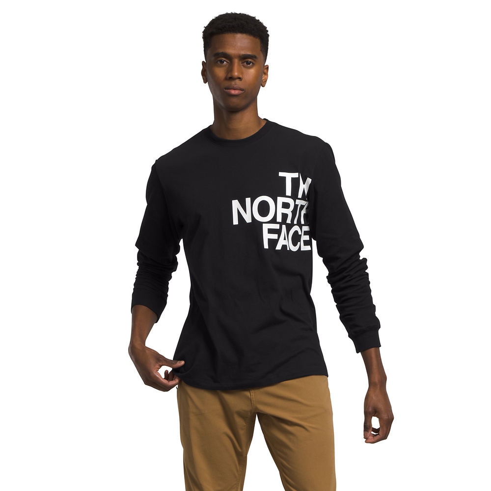 The North Face Men's Long Sleeve Brand Proud Tee Black Knit Tops M -  196573780897