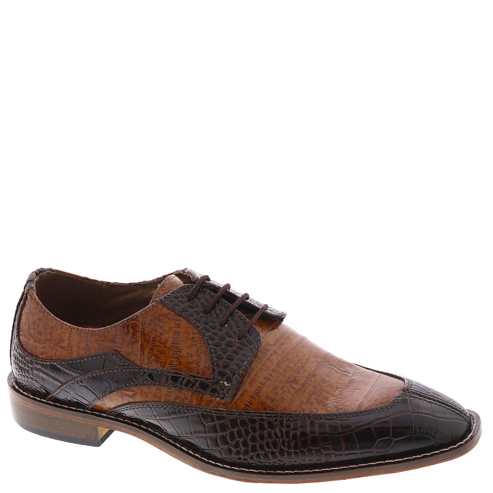 1940s Men’s Shoes: Men’s Vintage Shoe History Stacy Adams Trubiano Mens Brown Oxford 9 W $104.95 AT vintagedancer.com