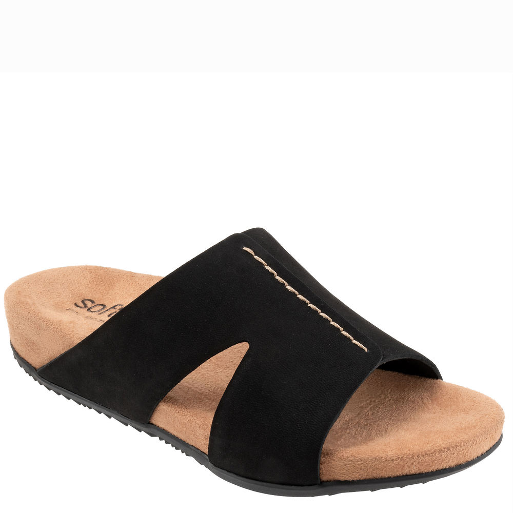 Soft Walk Beverly Women's Black Sandal 6 W -  197061004914