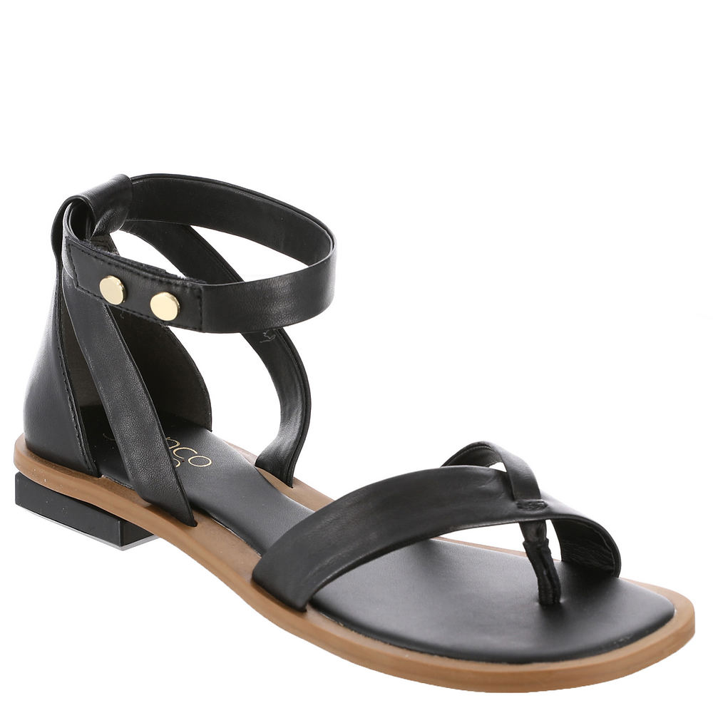Franco Sarto Parker Women's Black Sandal 7.5 M -  017116493312
