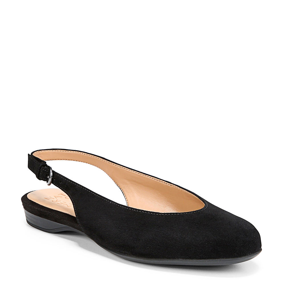Retro Vintage Flats and Low Heel Shoes Naturalizer Primo Womens Black Sandal 7.5 M $114.95 AT vintagedancer.com