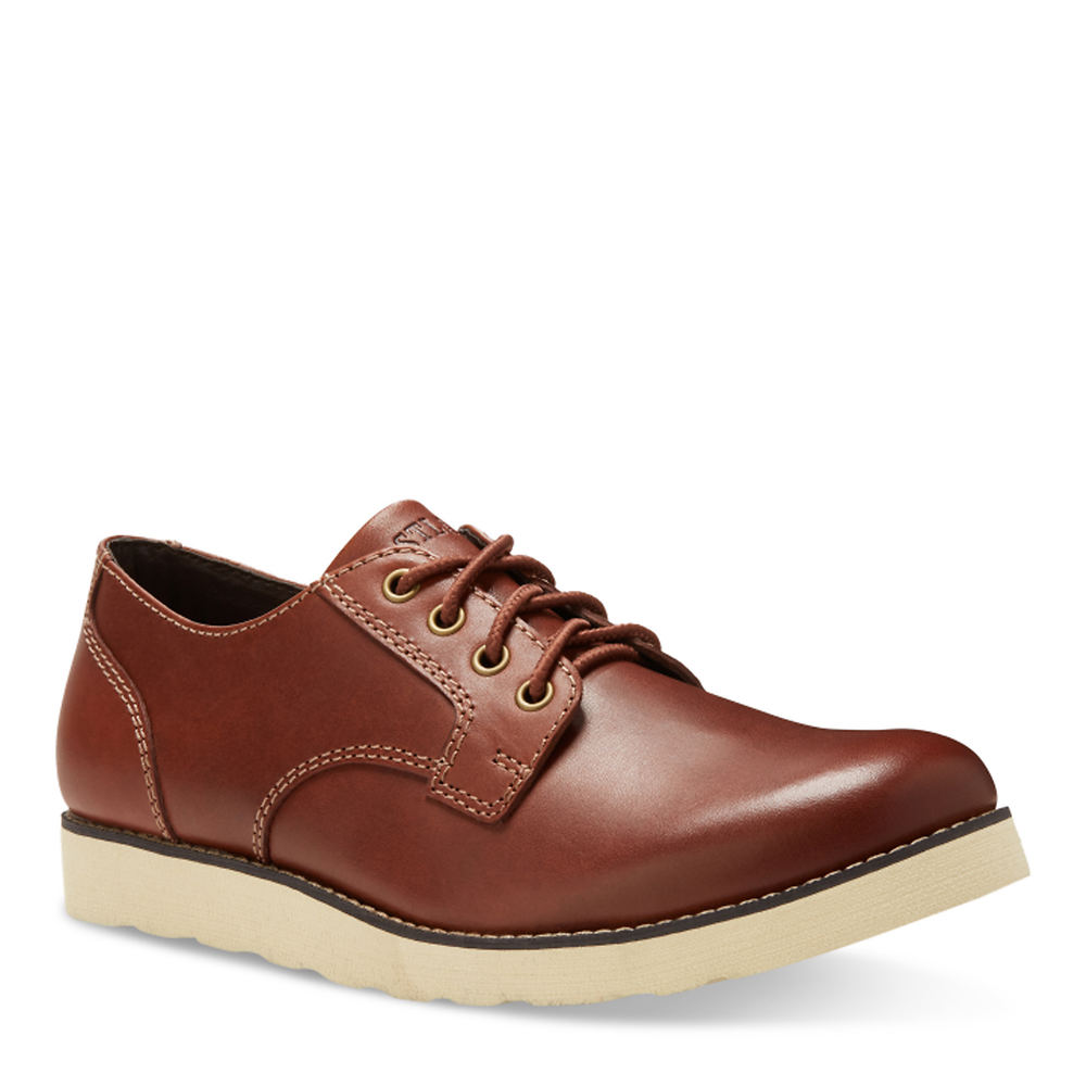 1950s Men’s Shoes | Boots, Greaser, Rockabilly Eastland Jones Mens Tan Oxford 9 D $124.95 AT vintagedancer.com