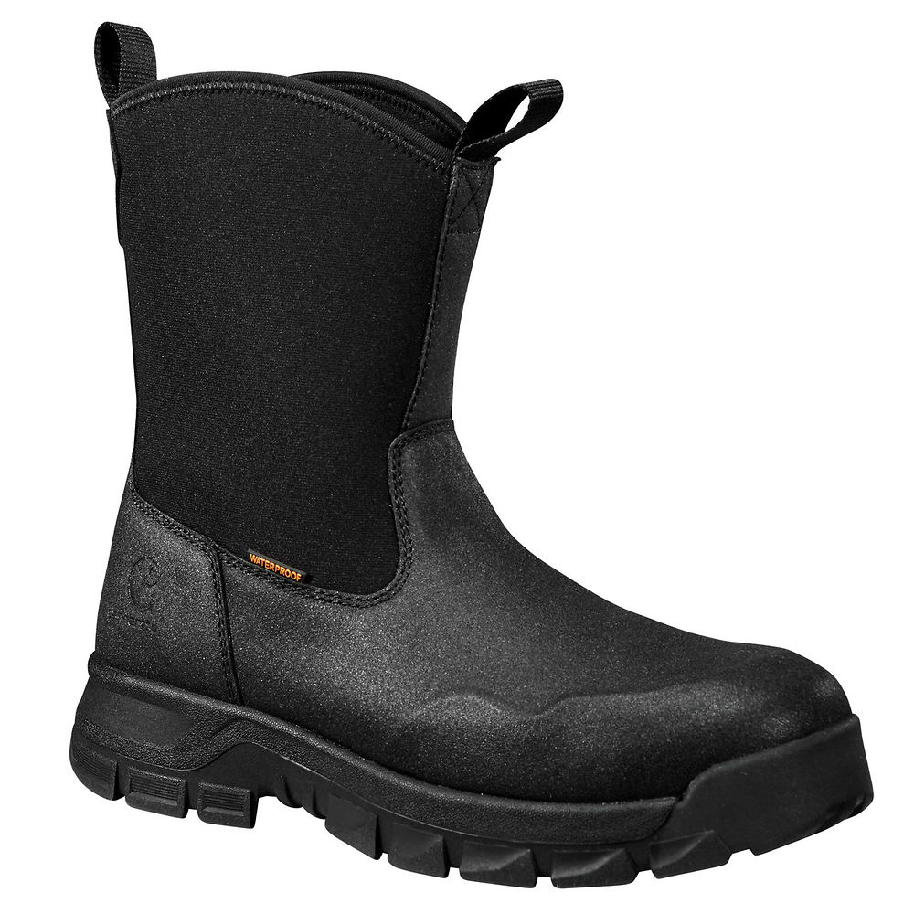 Carhartt Kentwood Waterproof 9" Steel Toe Wellington Men's Black Boot 11 W -  840295811055