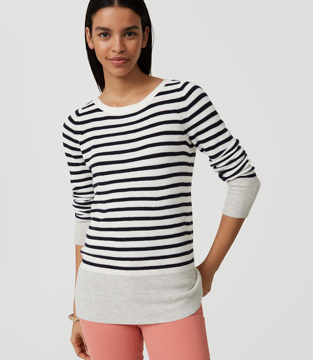 Primary Image of Stripe Banded Sweater