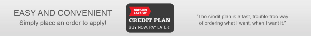Buy Now, Pay Later with Mason Easy-Pay Credit