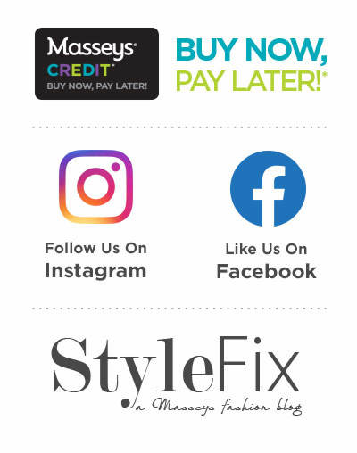 Buy Now, Pay Later With Masseys Credit, Follow Us On Instagram, Like Us On Facebook and Visit Our Blog